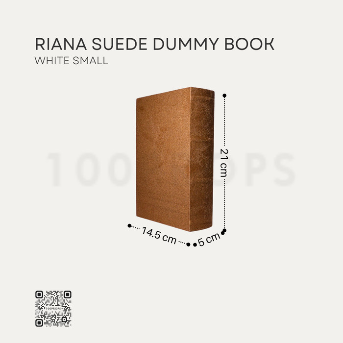 Riana Suede Dummy Book Decor Fabric Decor Home Accessories