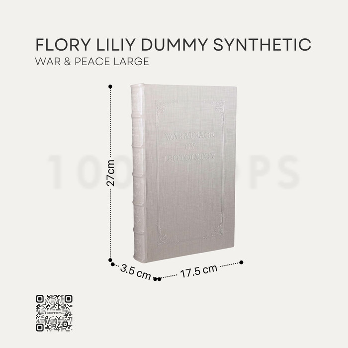 Flory Lily American Wood Dummy Synthetic Leather Storage Book Decor Home Accessories
