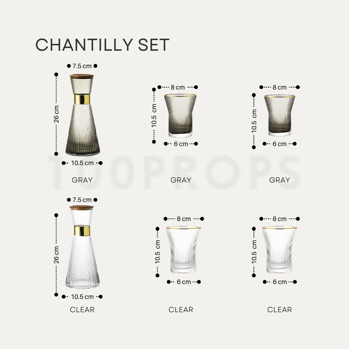 Chantilly Glass Set | Gelas set 