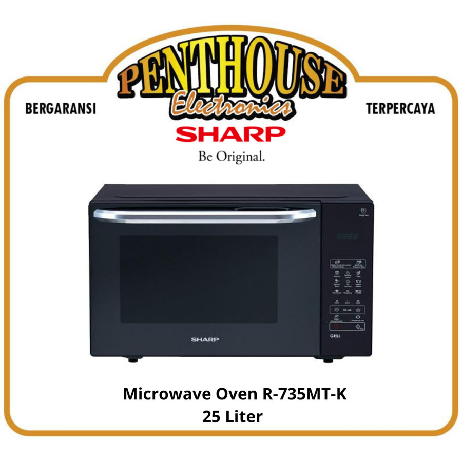 Sharp Microwave Grill Oven R 735 MT (K) / R735MTK / R 735MT Hitam