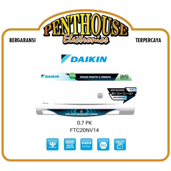 Daikin AC 0.7PK FTC 20 NV14 / 3/4PK FTC20NV14 Thailand