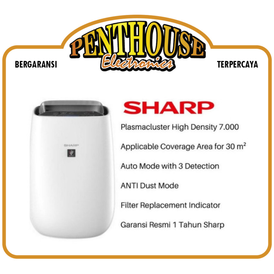 Sharp Air Purifier FP-J40Y-W / FPJ40YW Coverage Area 30 m²