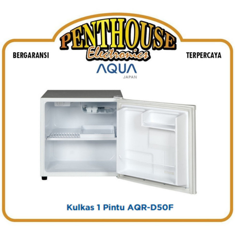 AQUA Kulkas Mini Bar Portable AQR-D50F W / AQRD 50 F W / D50FW