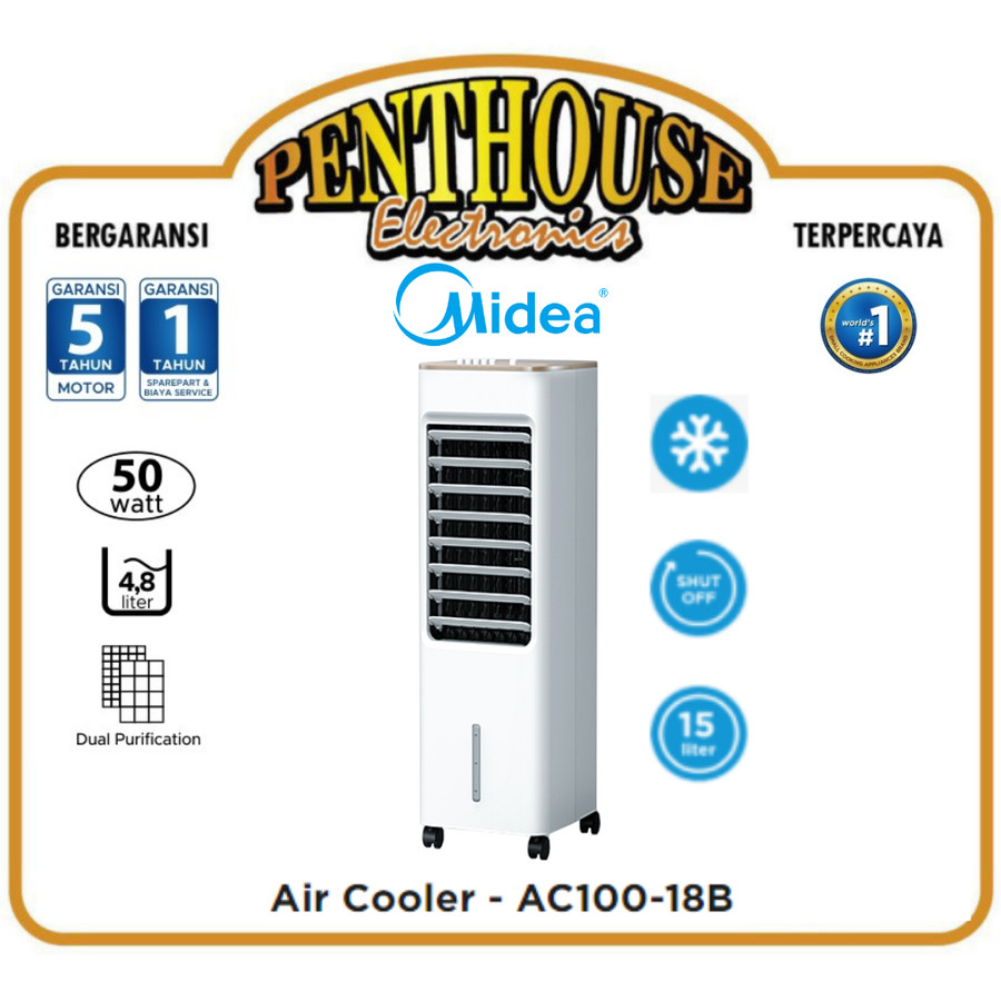 Midea Air Cooler AC100-18B / AC 100 18B / AC100 18B 4.8L