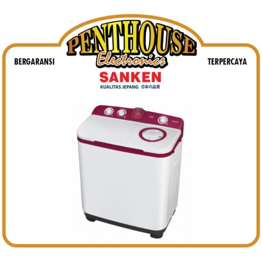 Sanken Mesin Cuci 2 Tabung 7.5KG TW-9770 / TW9770 / TW 9770 MR