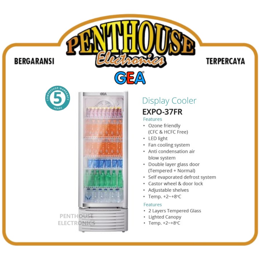 GEA Showcase Display Cooler EXPO-37FR / EXPO 37FR