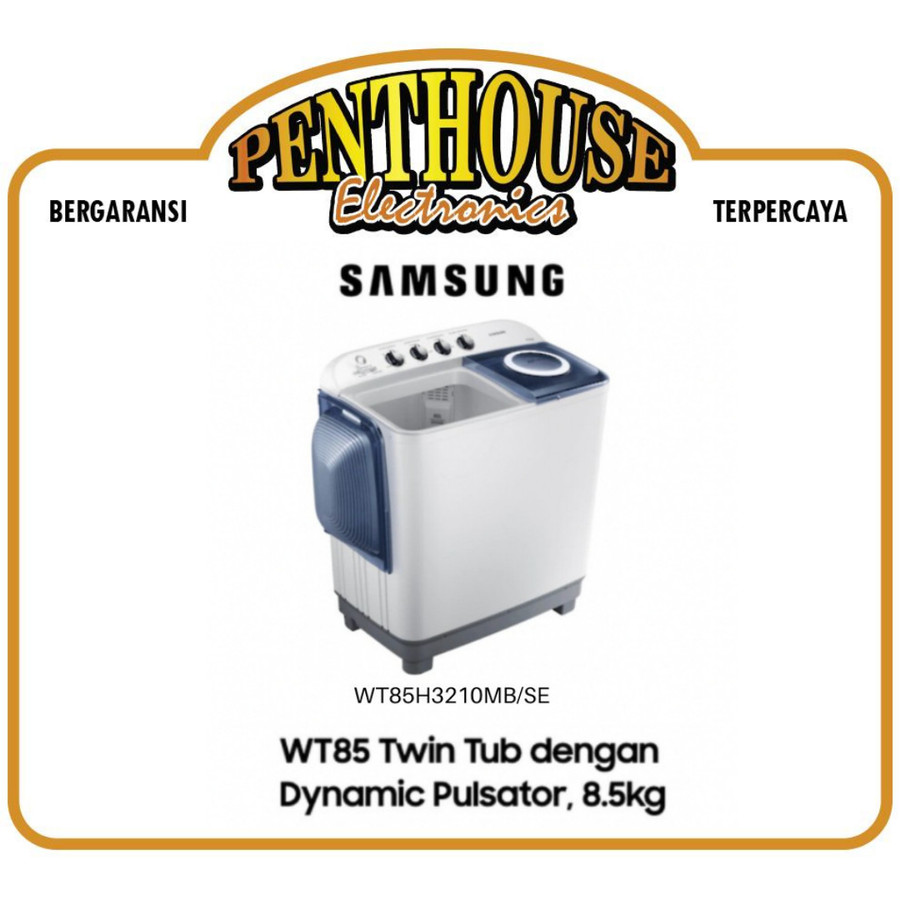 Samsung Mesin Cuci 2 Tabung 7.5KG WT75H3210MB/SE / WT75H3210