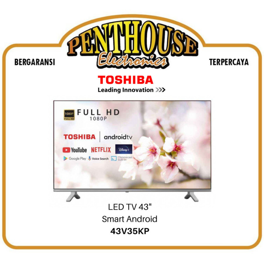 Toshiba LED TV 43 Inch 43V35KP SMART ANDROID 43V35P FHD