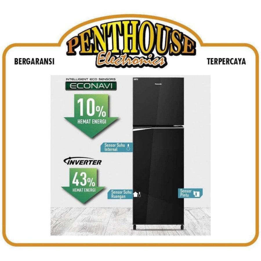 Panasonic Kulkas 2 Pintu NR-BB251-QPK / NR-BB251QPK / NRBB251QPK