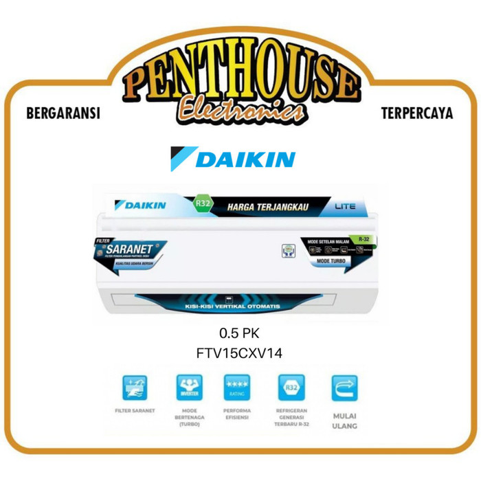 Daikin AC 0.5PK FTV15CXV14 / 1/2PK FTV 15 CXV14 Malaysia