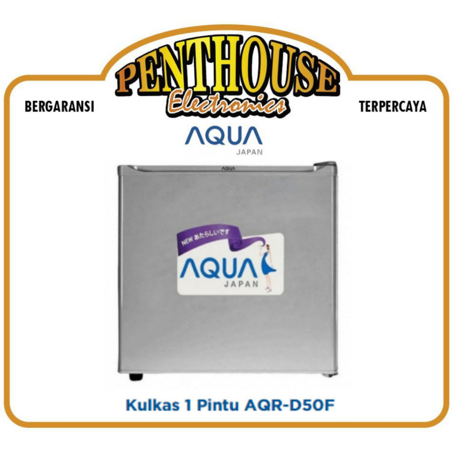 AQUA Kulkas Mini Bar Portable AQR-D50F S / AQRD 50 F / D50FS