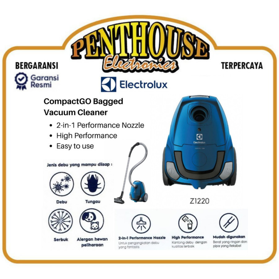 Electrolux Vacuum Cleaner Z1220 / Z 1220 CompactGo Bagged