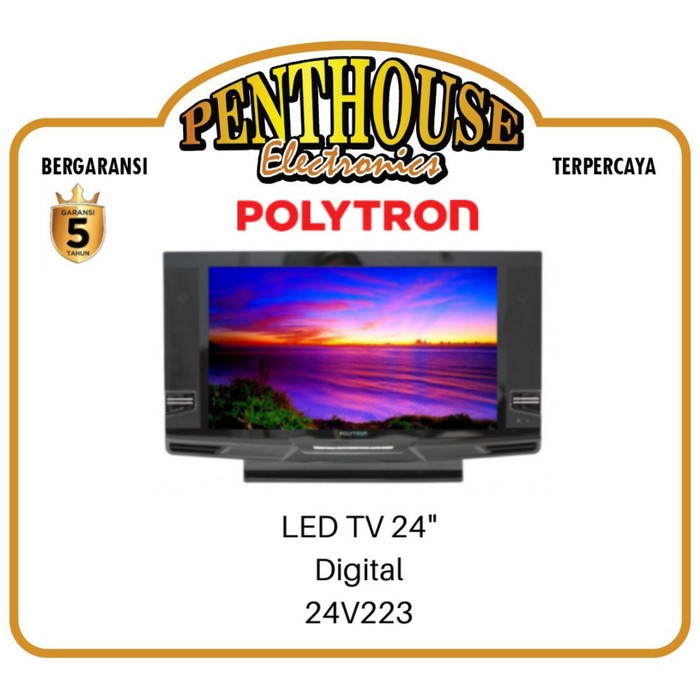 Polytron LED Digital TV 24 Inch PLD 24V223 DVB-T2