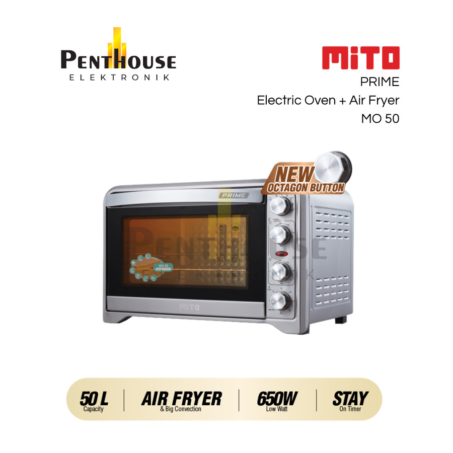 MITO MO-50 Prime Oven + Air Fryer 50 Liter Oven Listrik 2in1
