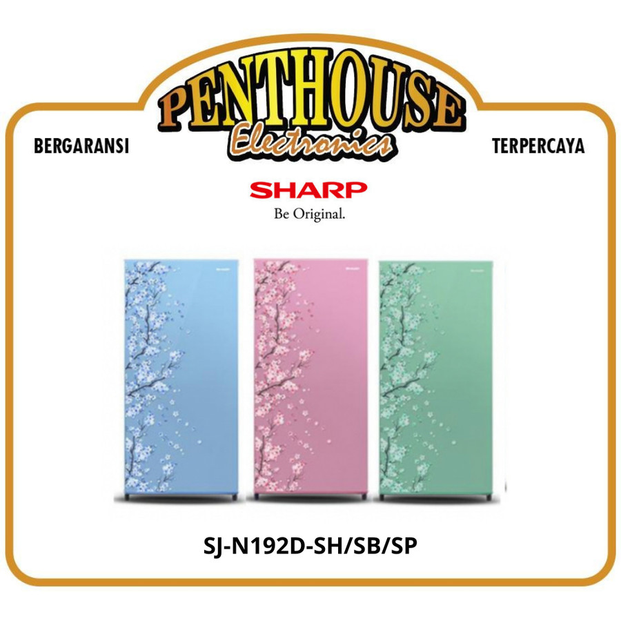 Sharp Kulkas 1 Pintu SJ-N192D-SH/SB/SP / SJN 192 DSH DSB DSP