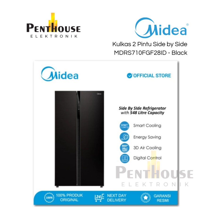 Kulkas Midea 2 Pintu Side by Side | MDRS710FGF28ID