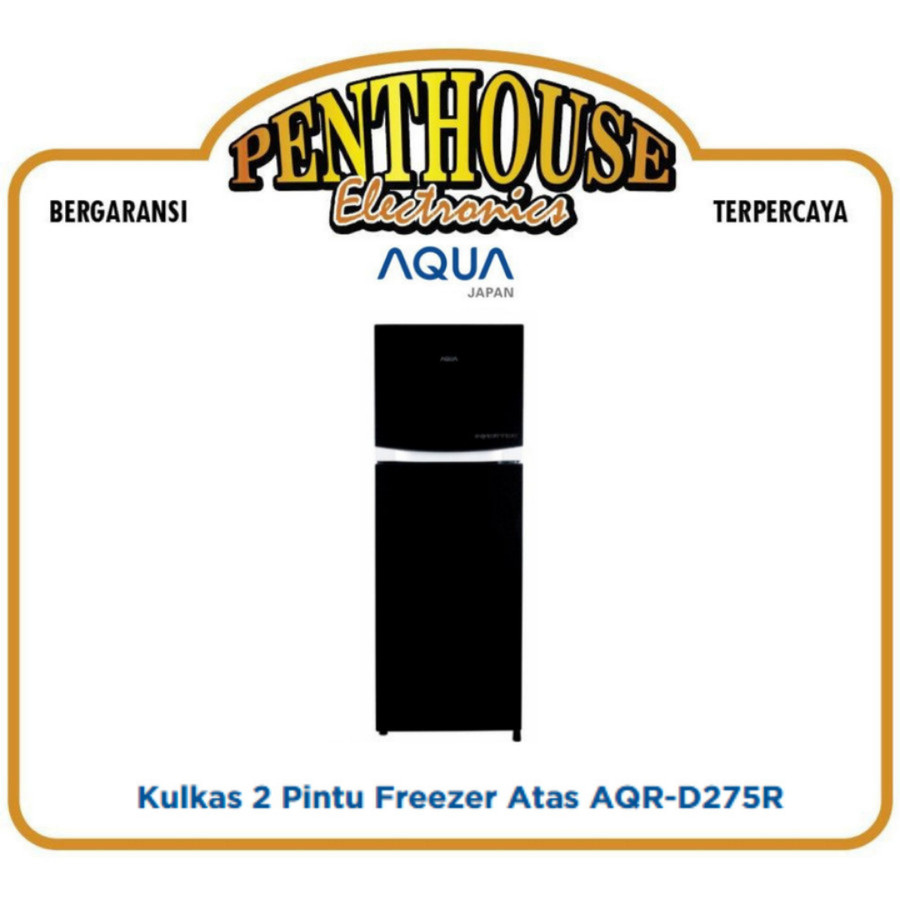 AQUA Kulkas 2 Pintu AQR-D275 RWBK / AQRD 275 Inverter + Box Asi