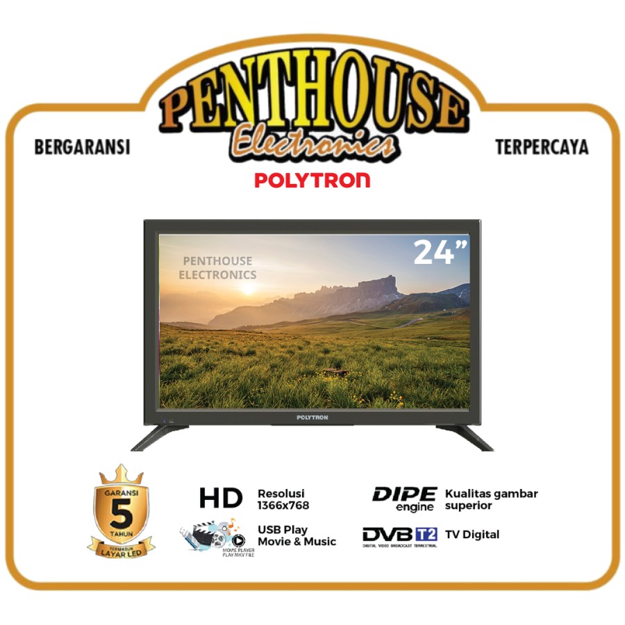Polytron LED Digital TV 24 Inch PLD 24V1853
