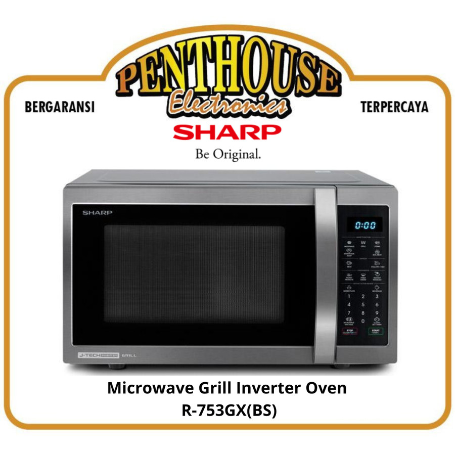 Sharp Microwave Grill Inverter R-753GX (BS) / R753GX 28L