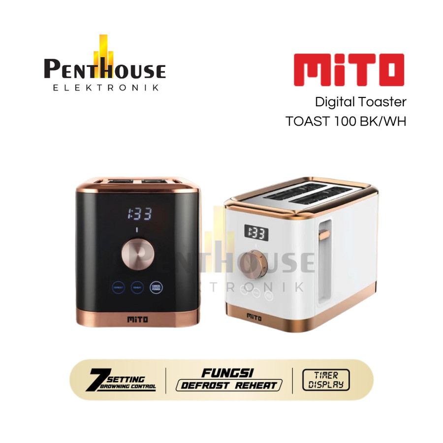 MITO Digital Toaster TOAST100 Black/White