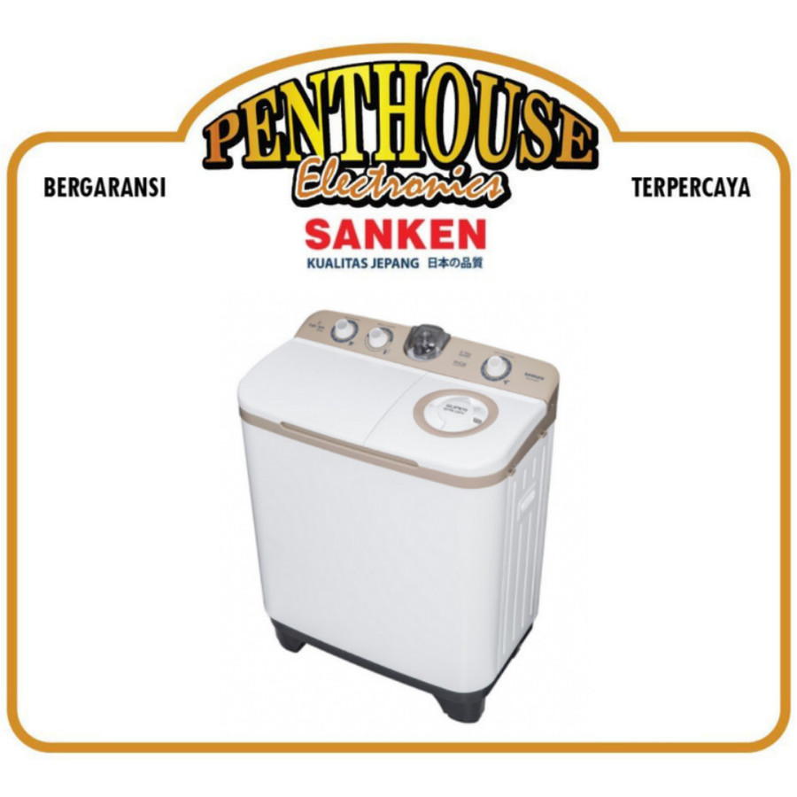 Sanken Mesin Cuci 2 Tabung 7.5KG TW-9770 / TW9770 / TW 9770 CF