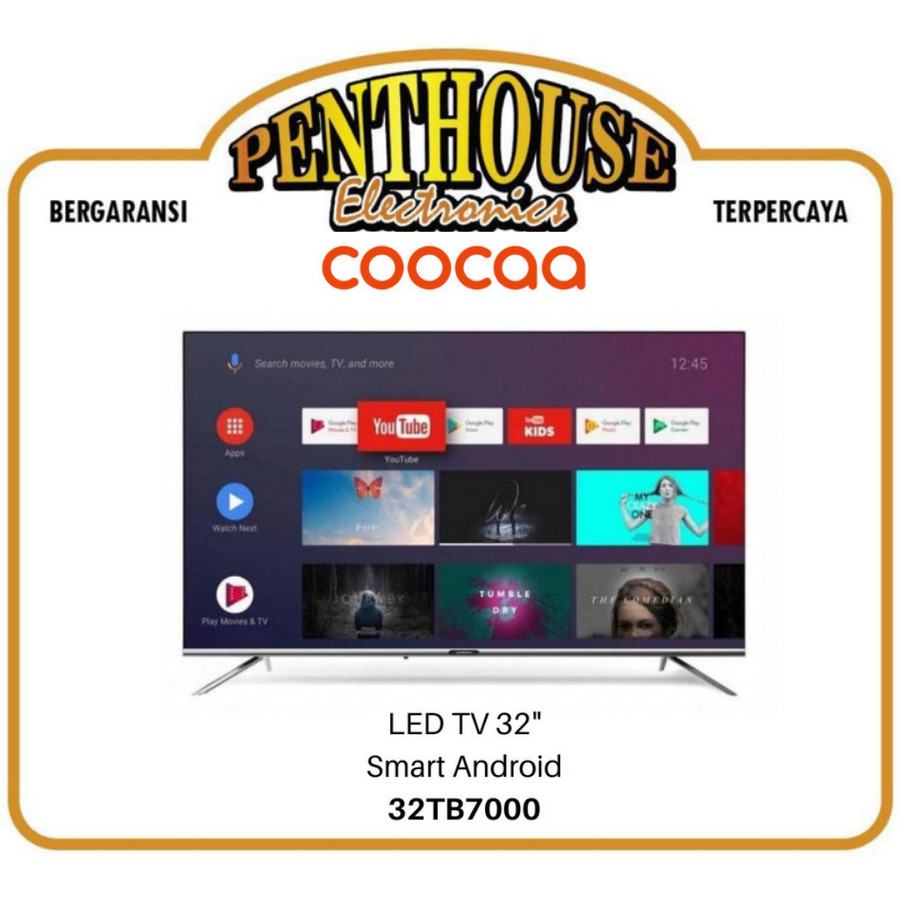 Coocaa LED TV 32 Inch 32TB7000 SMART ANDROID 9.0 HD