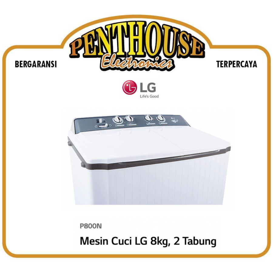 LG Mesin Cuci 2 Tabung 8KG P 8000N / P8000N / P 8000 N