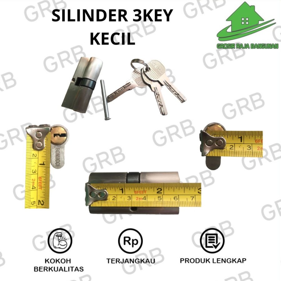 Silinder Kunci Pintu Besar Grosir 5 Key 3 Key