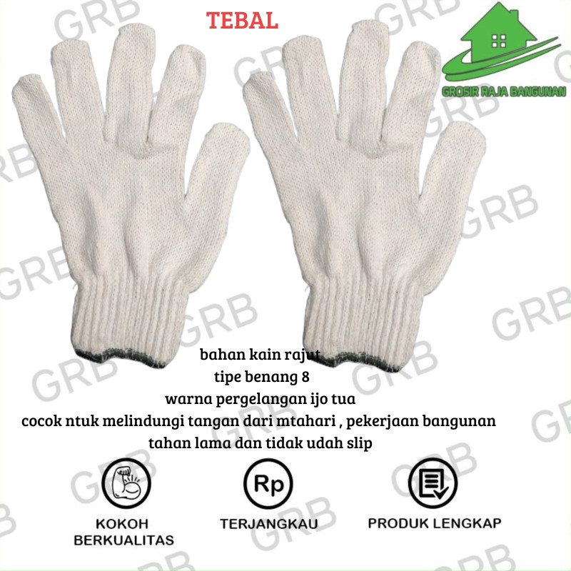 Sarung tangan kain murah bagus grosir