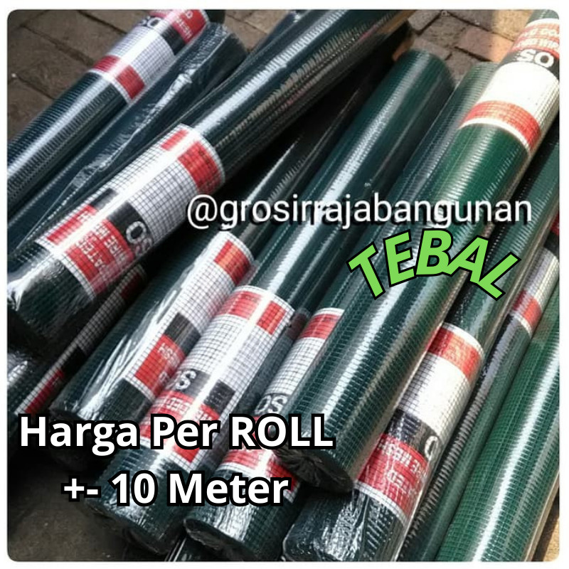 Kawat Loket PVC Hijau 1/2 Inch GROSIR