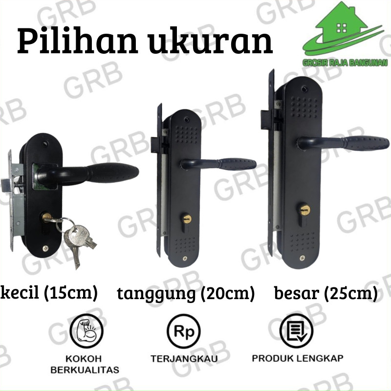 Gagang Pintu/Door Handle Set 15 CM 20 CM 25 CM HIGH QUALITY /Pegangan Pintu/Slot Kunci Set