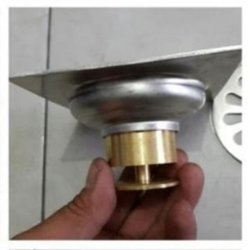 Floor Drain Saringan Got Kamar Mandi Kuningan Otomatis 4 inch tebal/tipis - Tebal