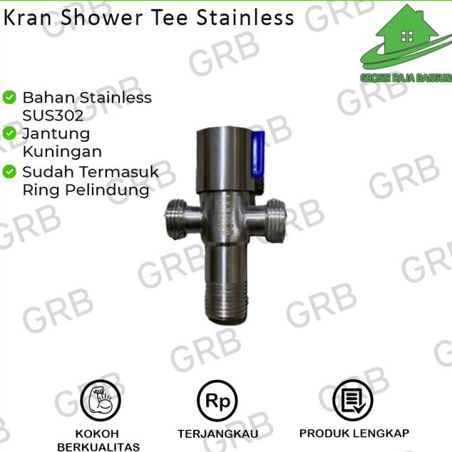 Stop Kran Tee Shower/ Stop Kran Stainless SUS 304 uk 1/2" KRAN SHOWER