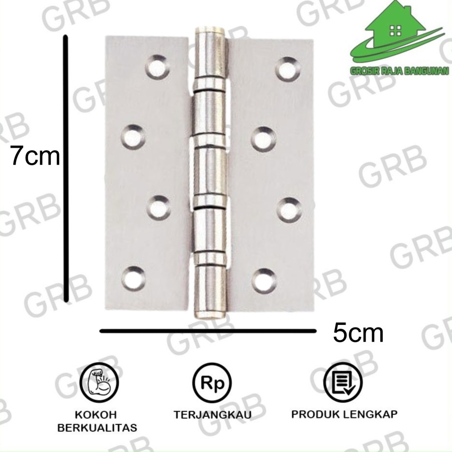 Engsel Pintu Jendela Tebal Stainless Gold 3 4" 5" TEBAL bukan Soligen