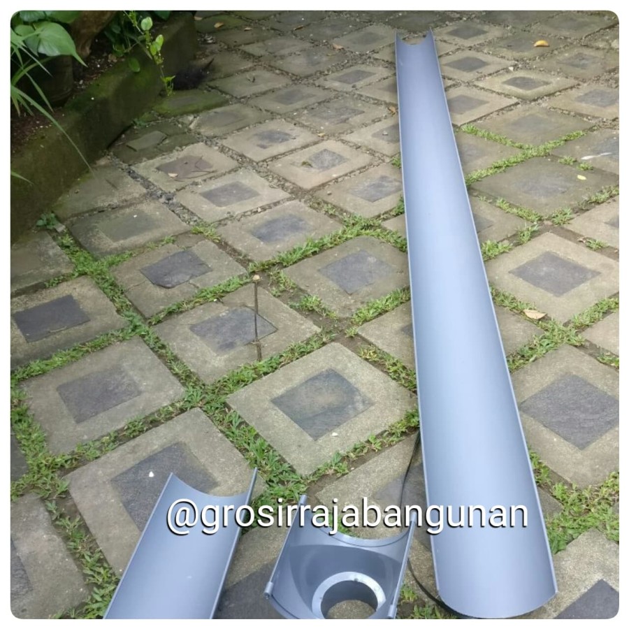 TALANG AIR RUMAH SETENGAH LINGKARAN PVC PANJANG 4 M