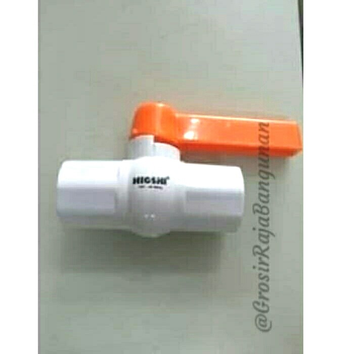 Ballvalve PVC 3/4" stop kran 3/4" hioshi gagang panjang