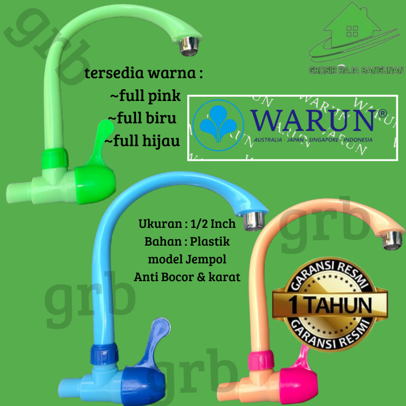 Kran Angsa Model Angsa/Kran Dapur 1/2 Kran Air/Kran Cuci Piring Warna Warni Model Putaran Jempol