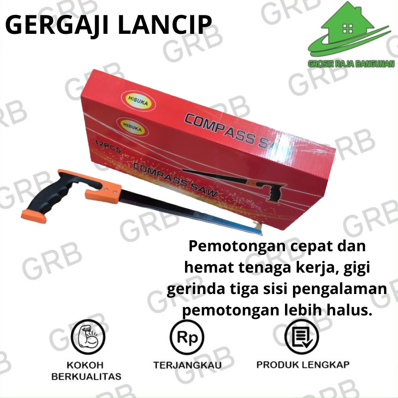 Gergaji Kayu Teflon Lancip 350mm