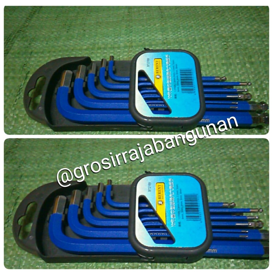 KUNCI L UJUNG BULAT ISI 9PCS DAN 9 UKURAN