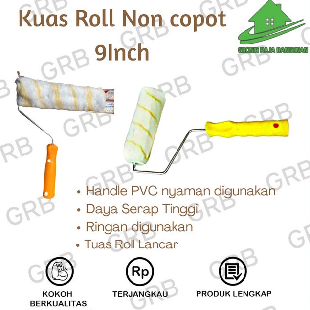 Kuas Roll Non Copot 9inch