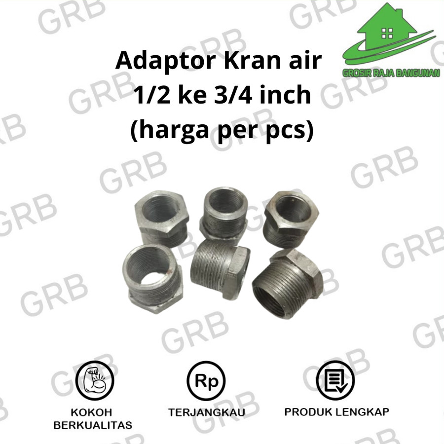 Sambungan Kran air Multifungsi 1/2 inch ke 3/4 inch adaptor kran air