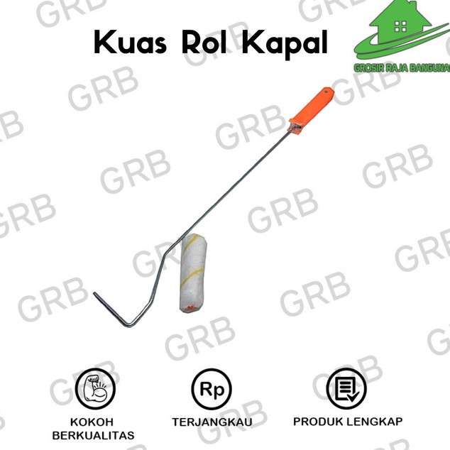 Kuas Roll KAPAL 4" / BULU ROLL CAT 4 INCH