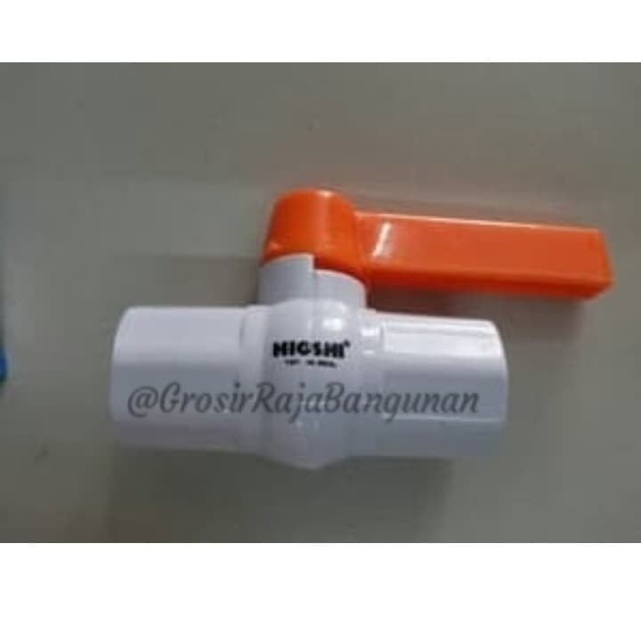 Ballvalve PVC 3/4" stop kran 3/4" hioshi gagang panjang