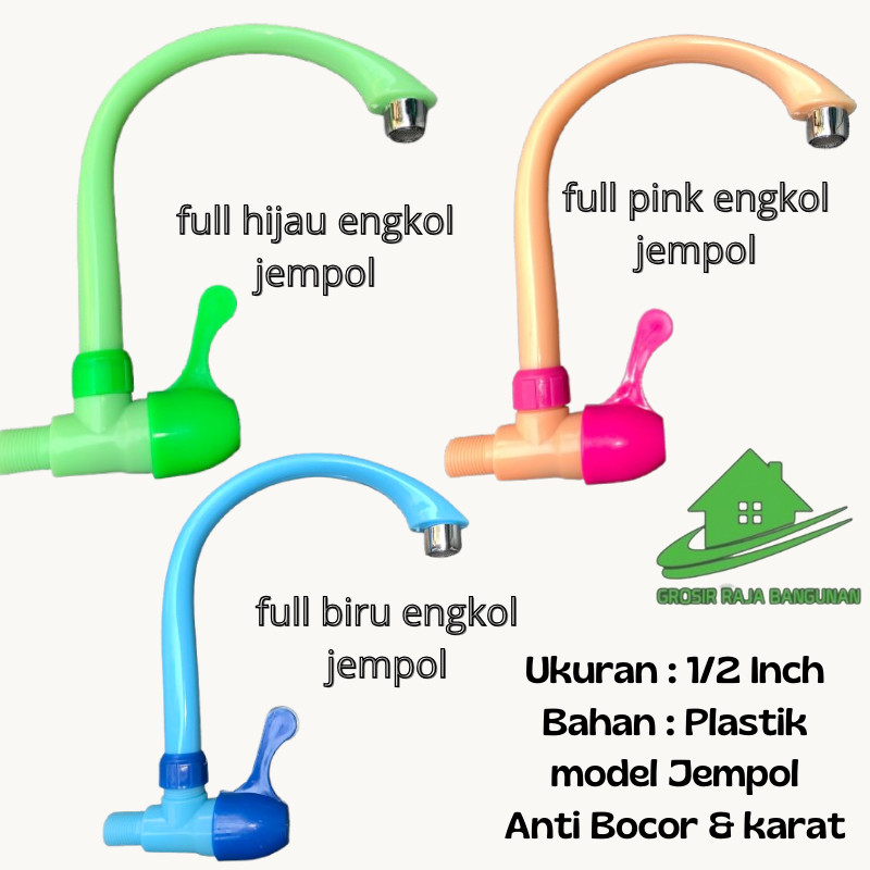 Kran Angsa Model Angsa/Kran Dapur 1/2 Kran Air/Kran Cuci Piring Warna Warni Model Putaran Jempol
