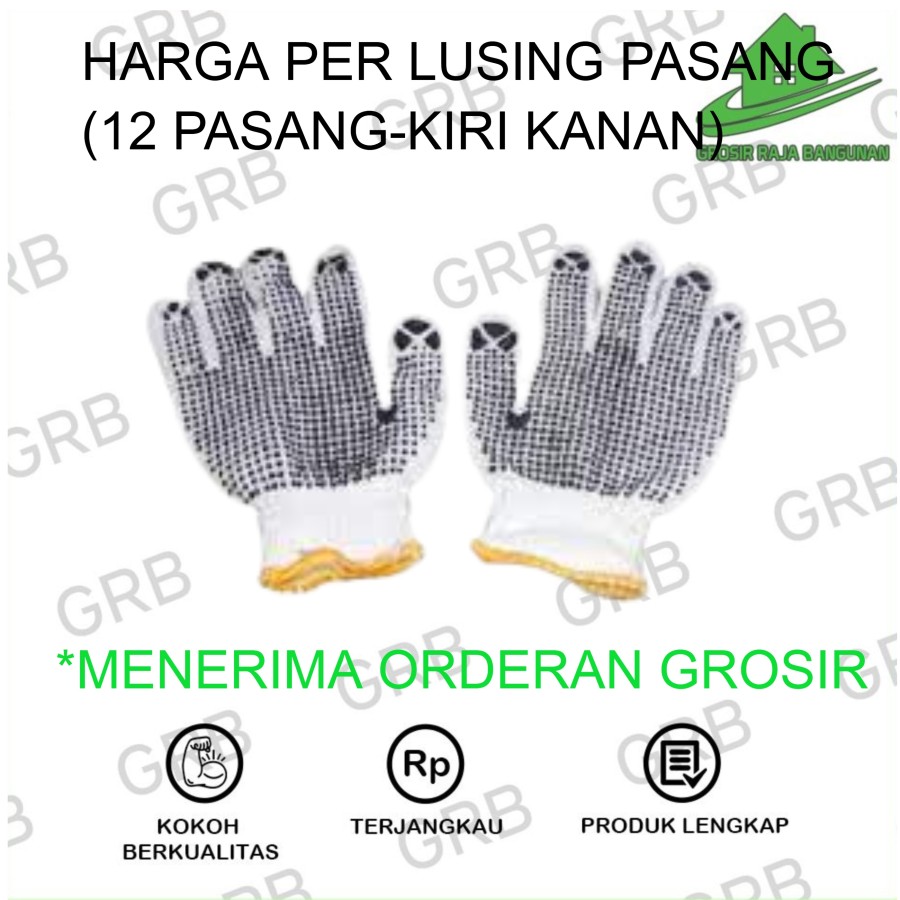 Sarung tangan kain murah bagus grosir