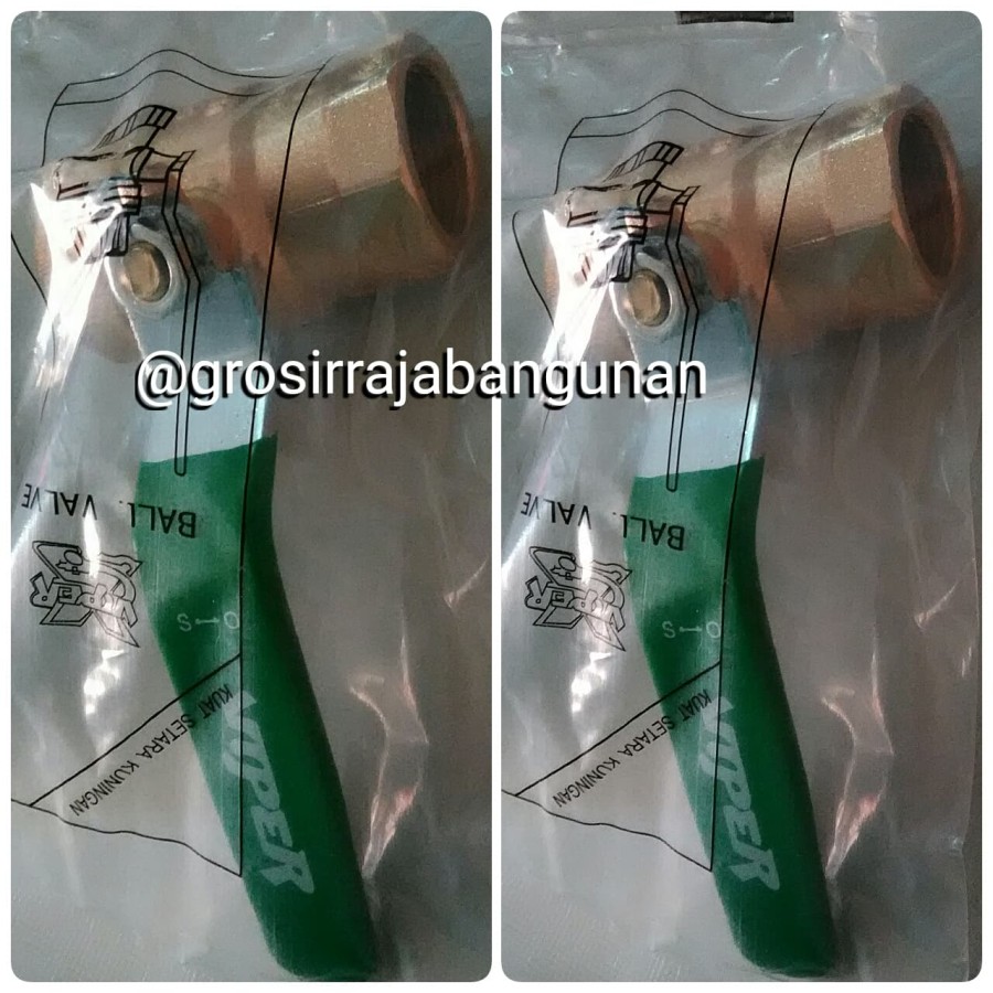 STOP KRAN BALLVALVE UK 3/4" ALUMUNIUM MODEL ONDA