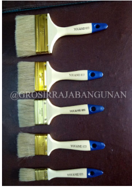 Kuas cat 4 INCH gagang fiber 4" mdl eterna LUSINAN