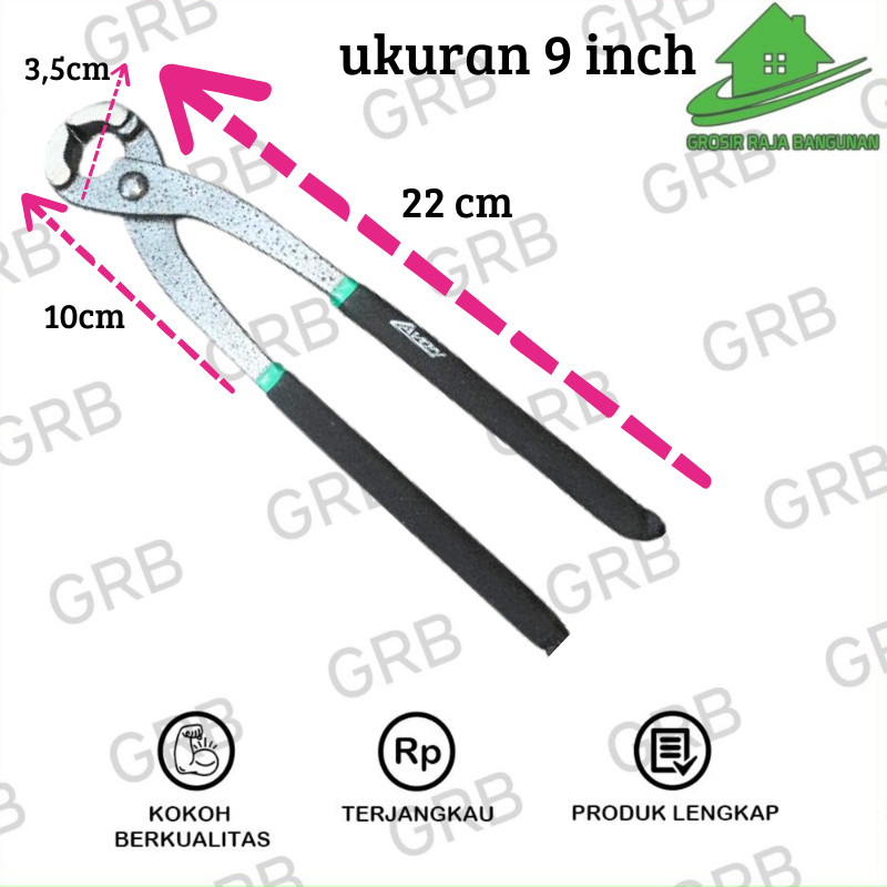 TANG KAKAK TUA GEGEP-MODEL TIPE TEBAL- TANG KAKAK TUA 9 INCH LAVON/TANG PERTUKANGAN PAKU
