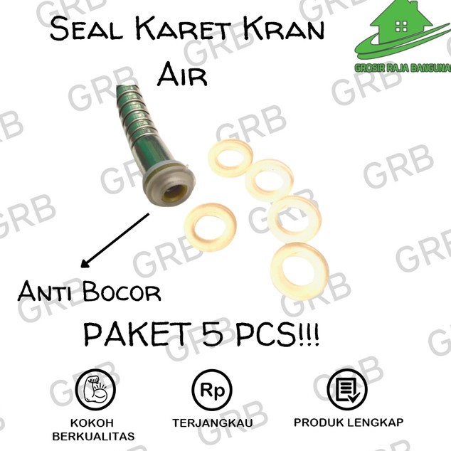SEAL KARET KRAN AIR 1/2 INCH ANTI BOCOR - Paket 10pcs
