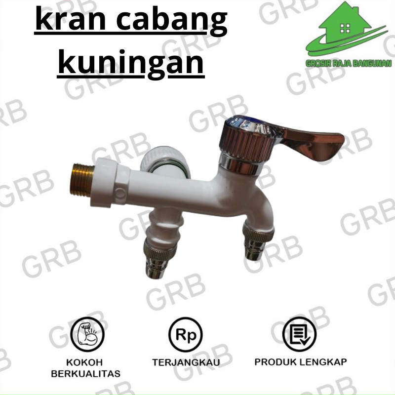 Kran Cabang Keran Shower Plastik PVC Anti Karat Terlaris GRB